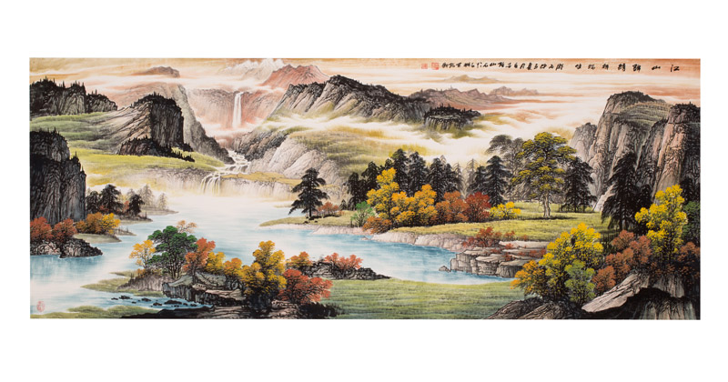 钟山石江山锦绣祥瑞生 钟山石大师作品